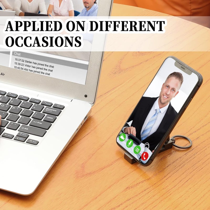 BULFULL Purse Hook for Table, Instant Bag Purse Hook Hanger Holder for Table Desk Folding Handbag Table Hook Hanger for Women Mobile Phone Stand Holder (Black) - Image 3